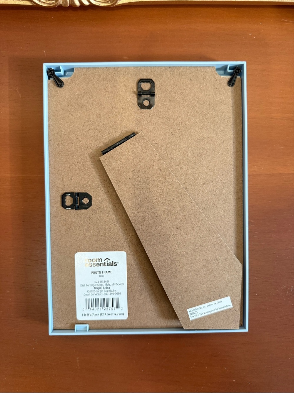 Room Essentials Two 5x7 Light Blue Picture Frame - Brand New - Picture 3 of 4